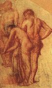 Chevannes, Pierre Puvis de Study of Four Figures for Repose France oil painting reproduction